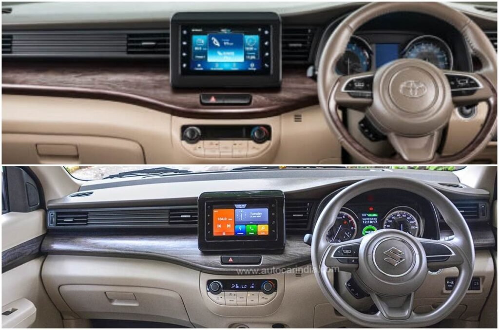 rumion vs ertiga interior