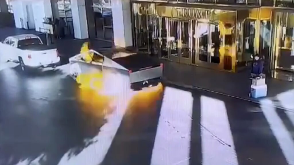 Tesla Cybertruck explosion