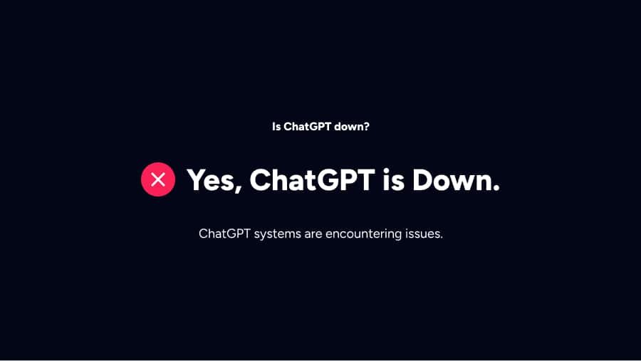 ChatGPT Down
